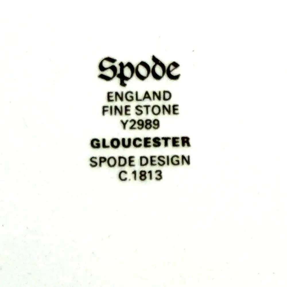 Spode Gloucester Blue Fine Stone Y2989 Set of 2 Bread Plates 5 7/8